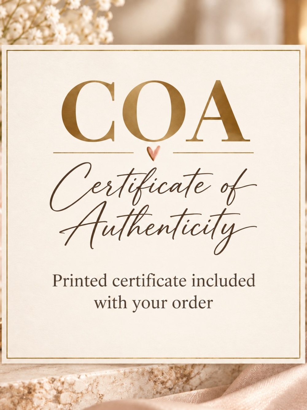 Certificate of Authenticity Print - COA